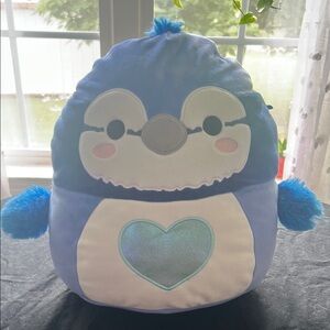 Squishmallows Blue and Gray Babs the bluejay